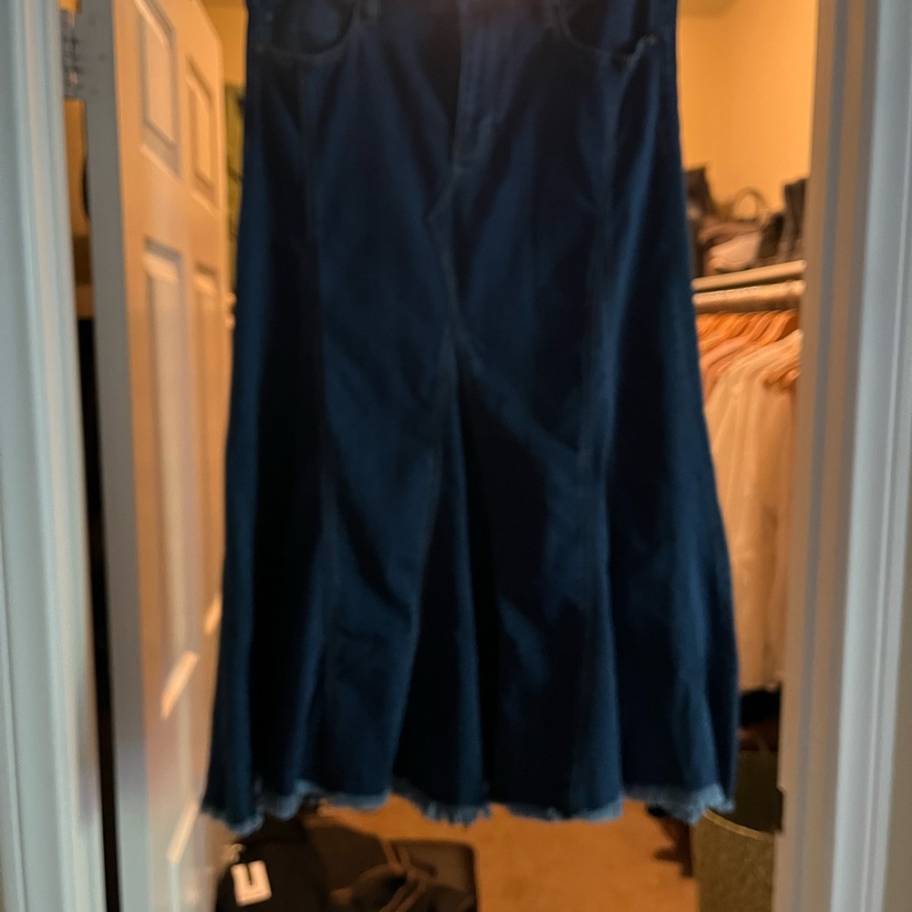 Liverpool Navy Maxi Skirt